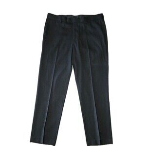 Men's Perry Ellis Portfolio Modern Fit Dress Pants Size 36/30 Black